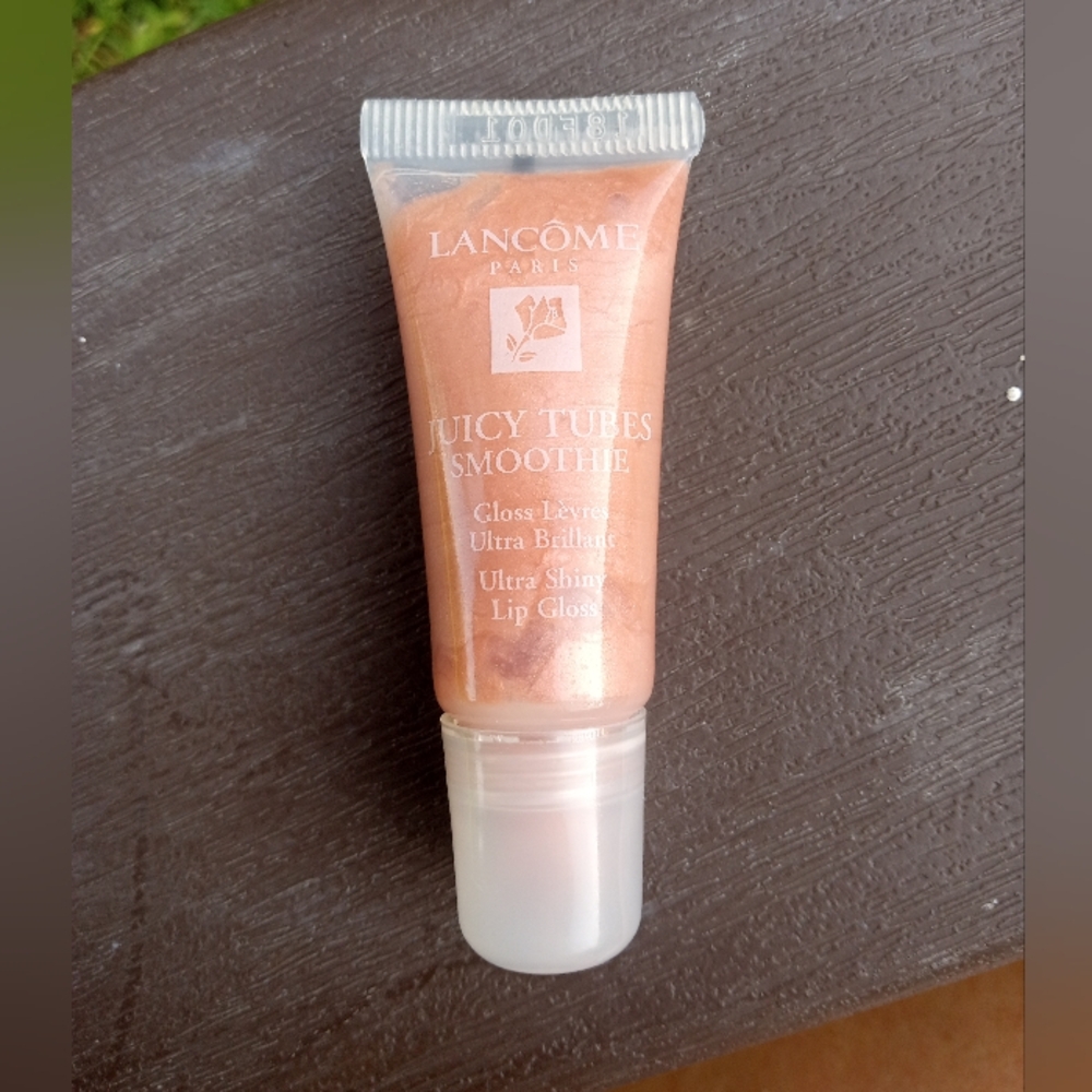 Lancôme Juicy Tubes Smoothie Simmer Nude Sparkle Plump Shine Lip Gloss .28oz - Picture 9 of 15